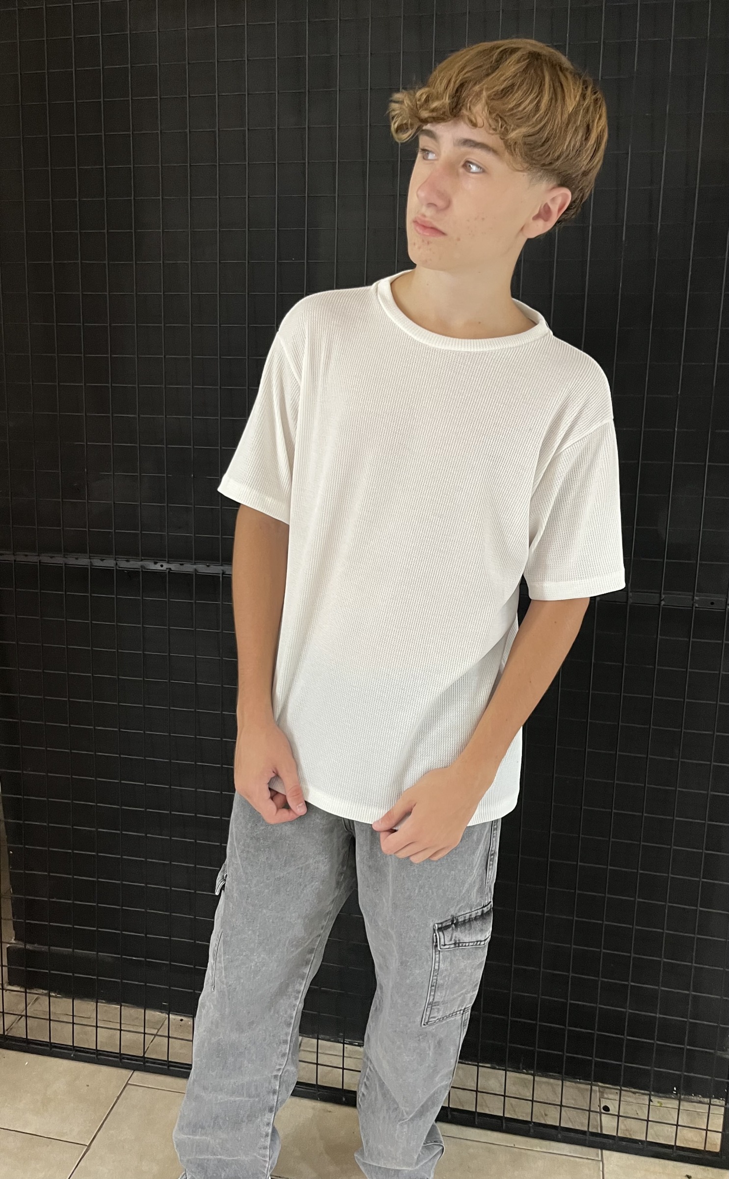 Remera waffle
